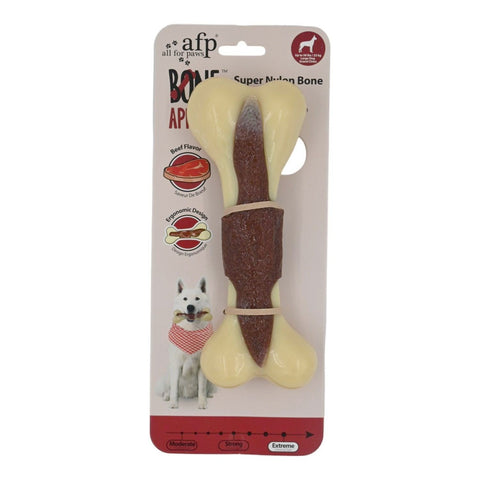 Bone Appetit Super Nylon Bone dana eti aromalı kemik, büyük boy ambalajında önden görünüm