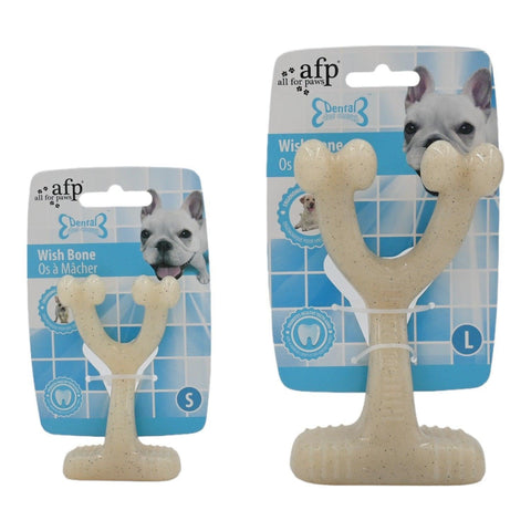 Dental Chew dilek kemiği şekilli köpek kemiği, S ve L boyların yan yana karşılaştırması
