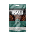 Dana et çubuğu, yeşil Baffs Naturals Beef Strips paketinin ön yüzü