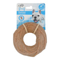 Dental Chews ahşap donut, yer fıstığı ezmesi aromalı halka çiğneme oyuncağı kartonunda önden